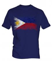 Philippines Distressed Flag Mens T-Shirt