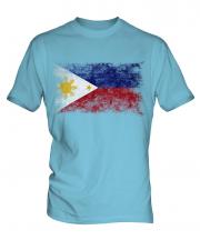 Philippines Distressed Flag Mens T-Shirt