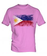 Philippines Distressed Flag Mens T-Shirt