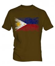 Philippines Distressed Flag Mens T-Shirt