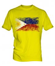 Philippines Distressed Flag Mens T-Shirt
