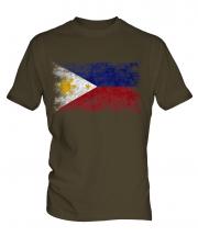 Philippines Distressed Flag Mens T-Shirt