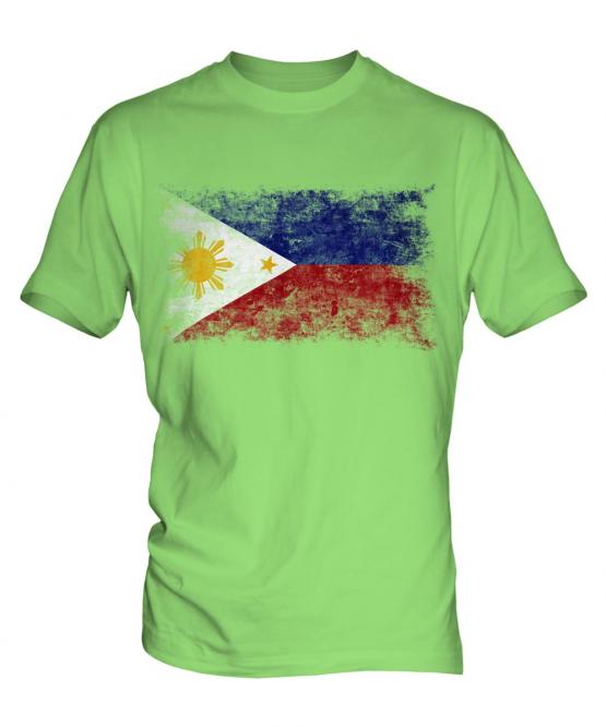 Philippines Distressed Flag Mens T-Shirt