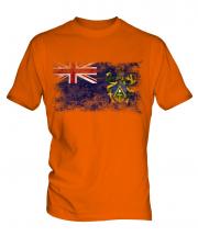 Pitcairn Islands Distressed Flag Mens T-Shirt