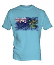 Pitcairn Islands Distressed Flag Mens T-Shirt