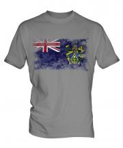 Pitcairn Islands Distressed Flag Mens T-Shirt