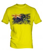 Pitcairn Islands Distressed Flag Mens T-Shirt
