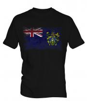 Pitcairn Islands Distressed Flag Mens T-Shirt