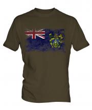 Pitcairn Islands Distressed Flag Mens T-Shirt