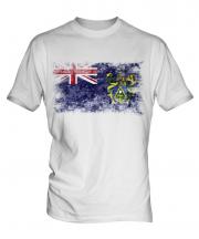 Pitcairn Islands Distressed Flag Mens T-Shirt