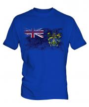 Pitcairn Islands Distressed Flag Mens T-Shirt
