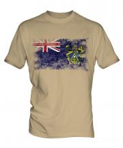 Pitcairn Islands Distressed Flag Mens T-Shirt