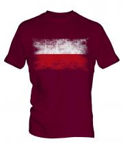 Poland Distressed Flag Mens T-Shirt