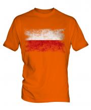 Poland Distressed Flag Mens T-Shirt