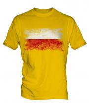 Poland Distressed Flag Mens T-Shirt