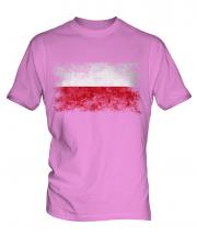 Poland Distressed Flag Mens T-Shirt