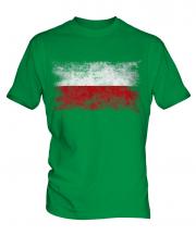 Poland Distressed Flag Mens T-Shirt