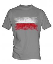 Poland Distressed Flag Mens T-Shirt