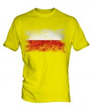 Poland Distressed Flag Mens T-Shirt