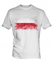 Poland Distressed Flag Mens T-Shirt