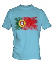 Portugal Distressed Flag Mens T-Shirt