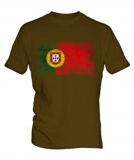 Portugal Distressed Flag Mens T-Shirt