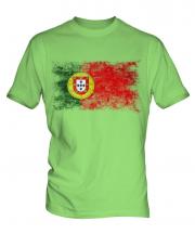 Portugal Distressed Flag Mens T-Shirt