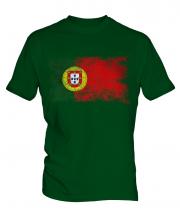 Portugal Distressed Flag Mens T-Shirt