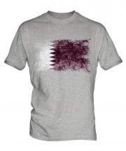 Qatar Distressed Flag Mens T-Shirt