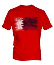 Qatar Distressed Flag Mens T-Shirt