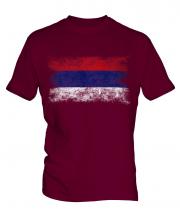 Republika Srpska Distressed Flag Mens T-Shirt