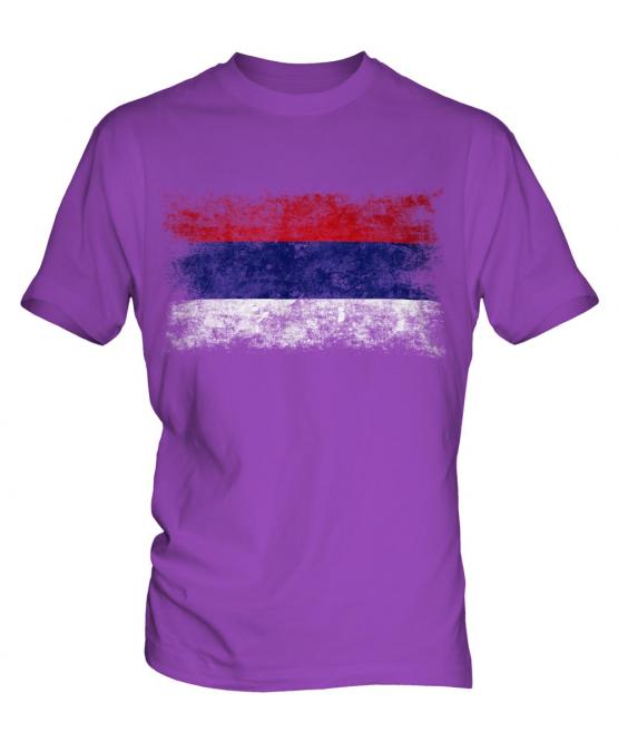 Republika Srpska Distressed Flag Mens T-Shirt