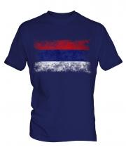 Republika Srpska Distressed Flag Mens T-Shirt