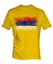 Republika Srpska Distressed Flag Mens T-Shirt