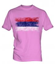 Republika Srpska Distressed Flag Mens T-Shirt