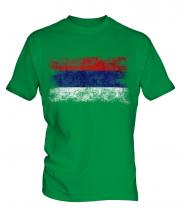 Republika Srpska Distressed Flag Mens T-Shirt