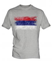 Republika Srpska Distressed Flag Mens T-Shirt