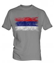 Republika Srpska Distressed Flag Mens T-Shirt