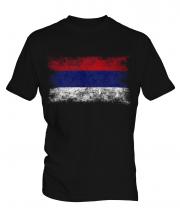 Republika Srpska Distressed Flag Mens T-Shirt