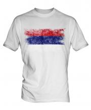 Republika Srpska Distressed Flag Mens T-Shirt