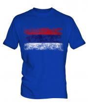 Republika Srpska Distressed Flag Mens T-Shirt