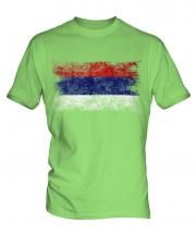 Republika Srpska Distressed Flag Mens T-Shirt