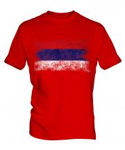 Republika Srpska Distressed Flag Mens T-Shirt