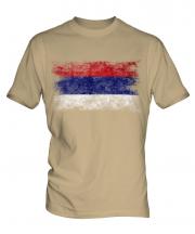 Republika Srpska Distressed Flag Mens T-Shirt