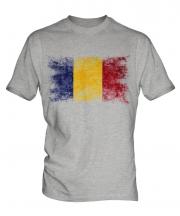 Romania Distressed Flag Mens T-Shirt