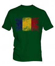 Romania Distressed Flag Mens T-Shirt