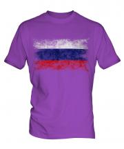 Russia Distressed Flag Mens T-Shirt