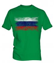 Russia Distressed Flag Mens T-Shirt