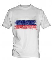 Russia Distressed Flag Mens T-Shirt