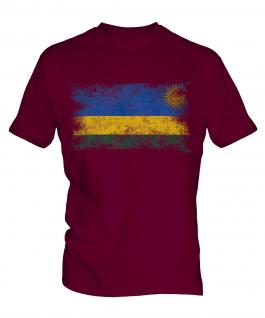 Rwanda Distressed Flag Mens T-Shirt